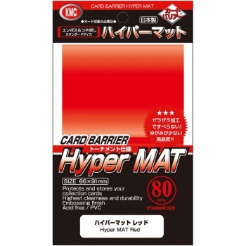 KMC Standard Sleeves - Hyper Mat Red