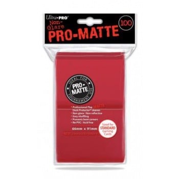 Ultra Pro Standard Deck Protector PRO Matte Red