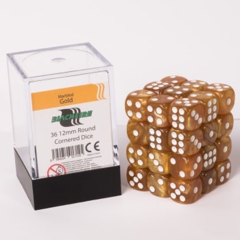 Gold dice cube