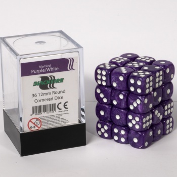 Purple dice cube