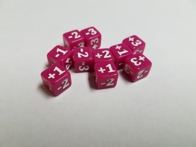 Mini Counter Dice Pink